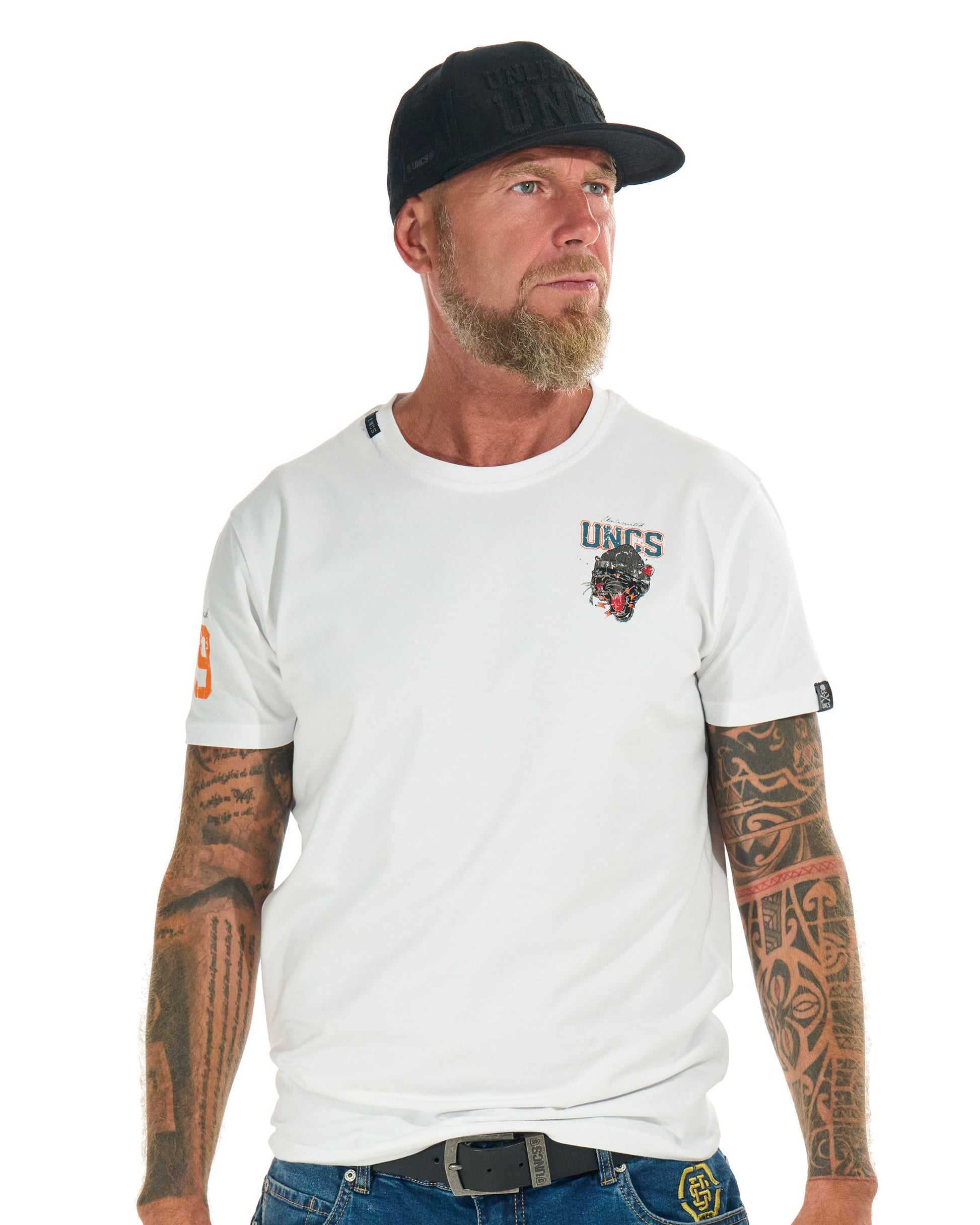 Pánské triko PANTHER WHITE