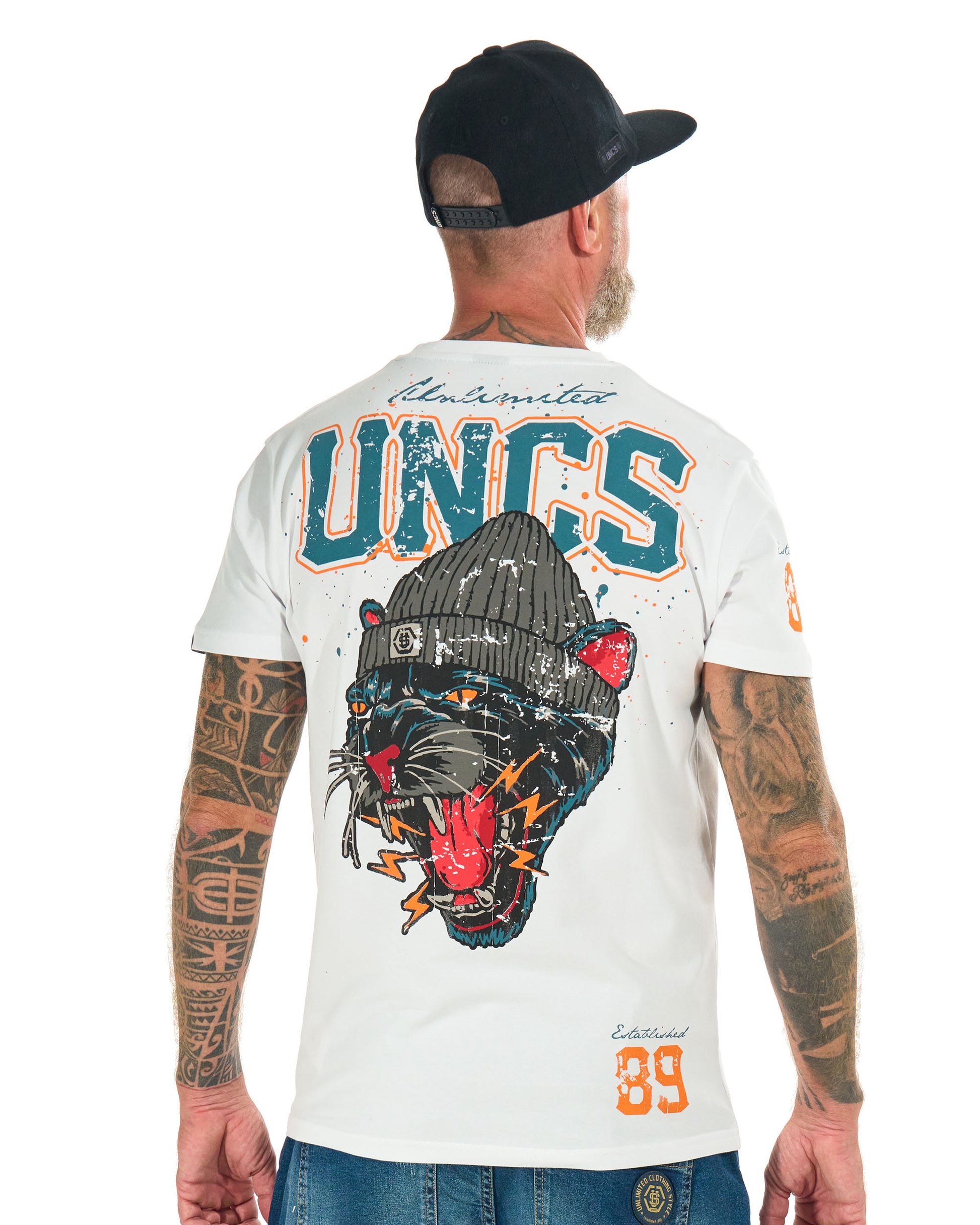 Pánské triko PANTHER WHITE