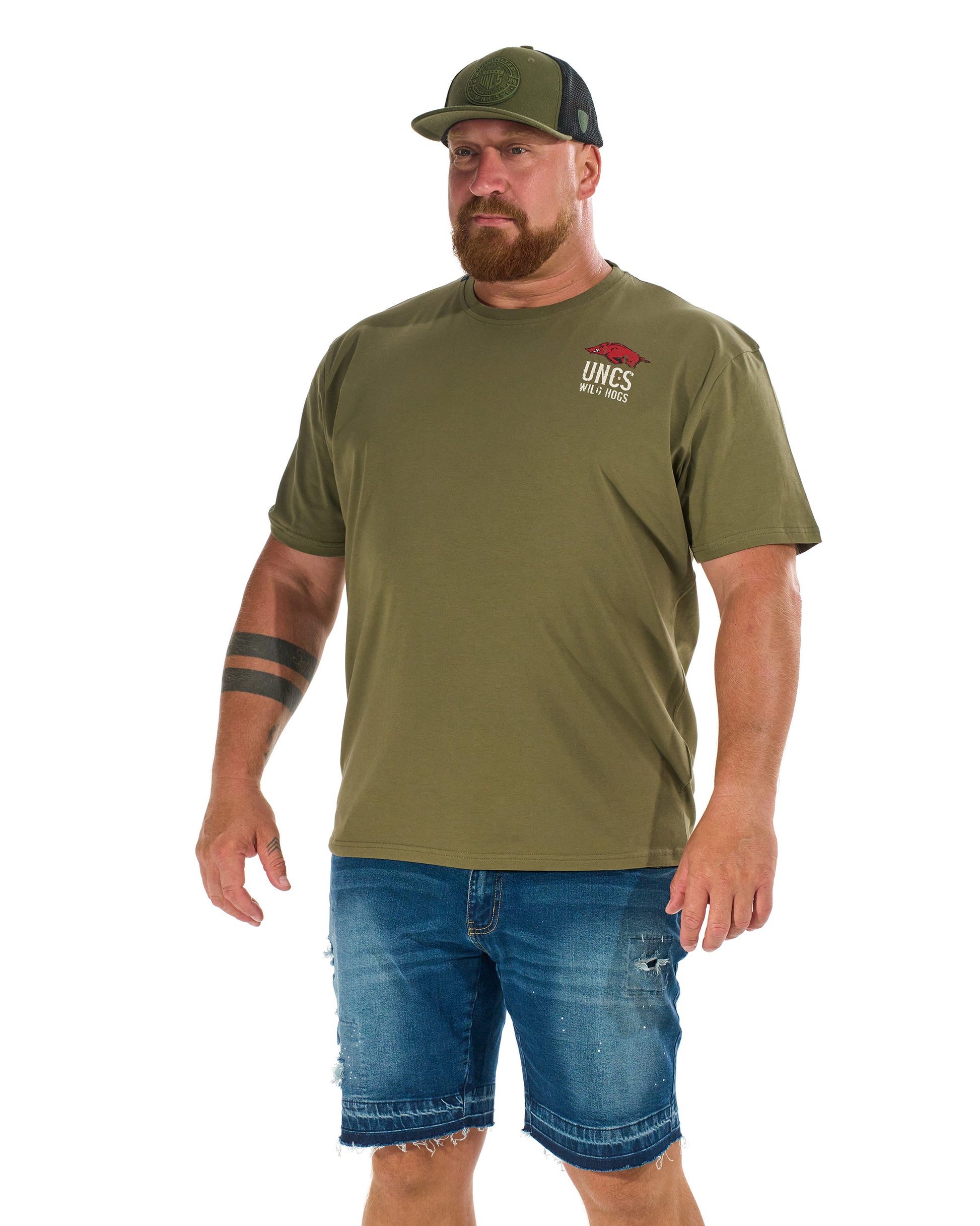 Pánské triko WILD HOGS KHAKI