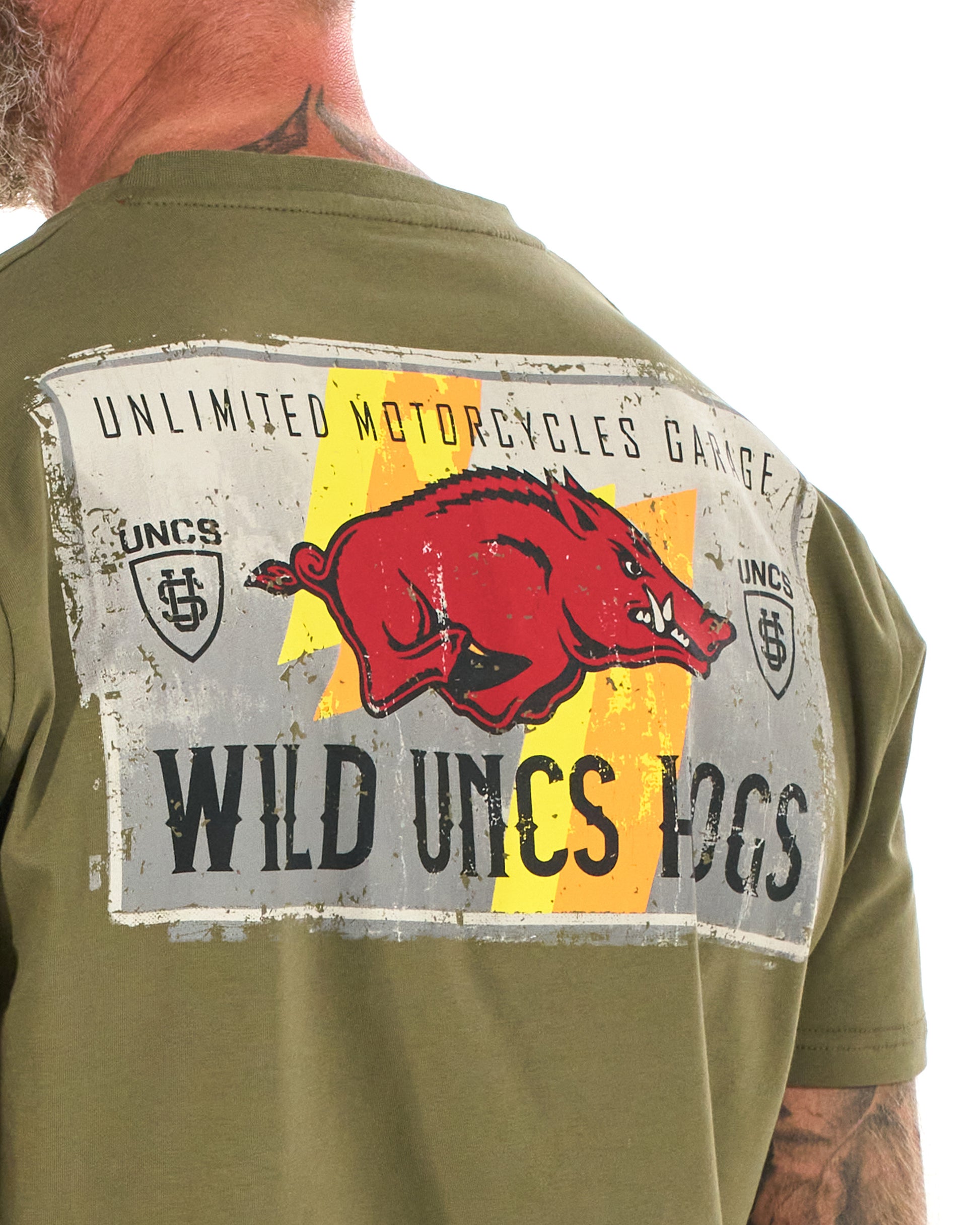 Pánské triko WILD HOGS KHAKI