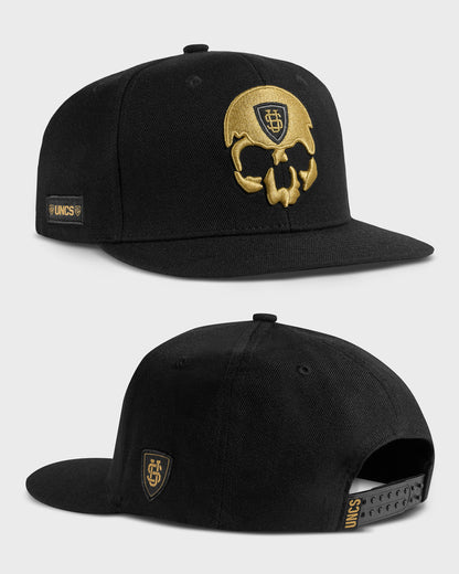 Pánská čepice SKULL BLACK/GOLD