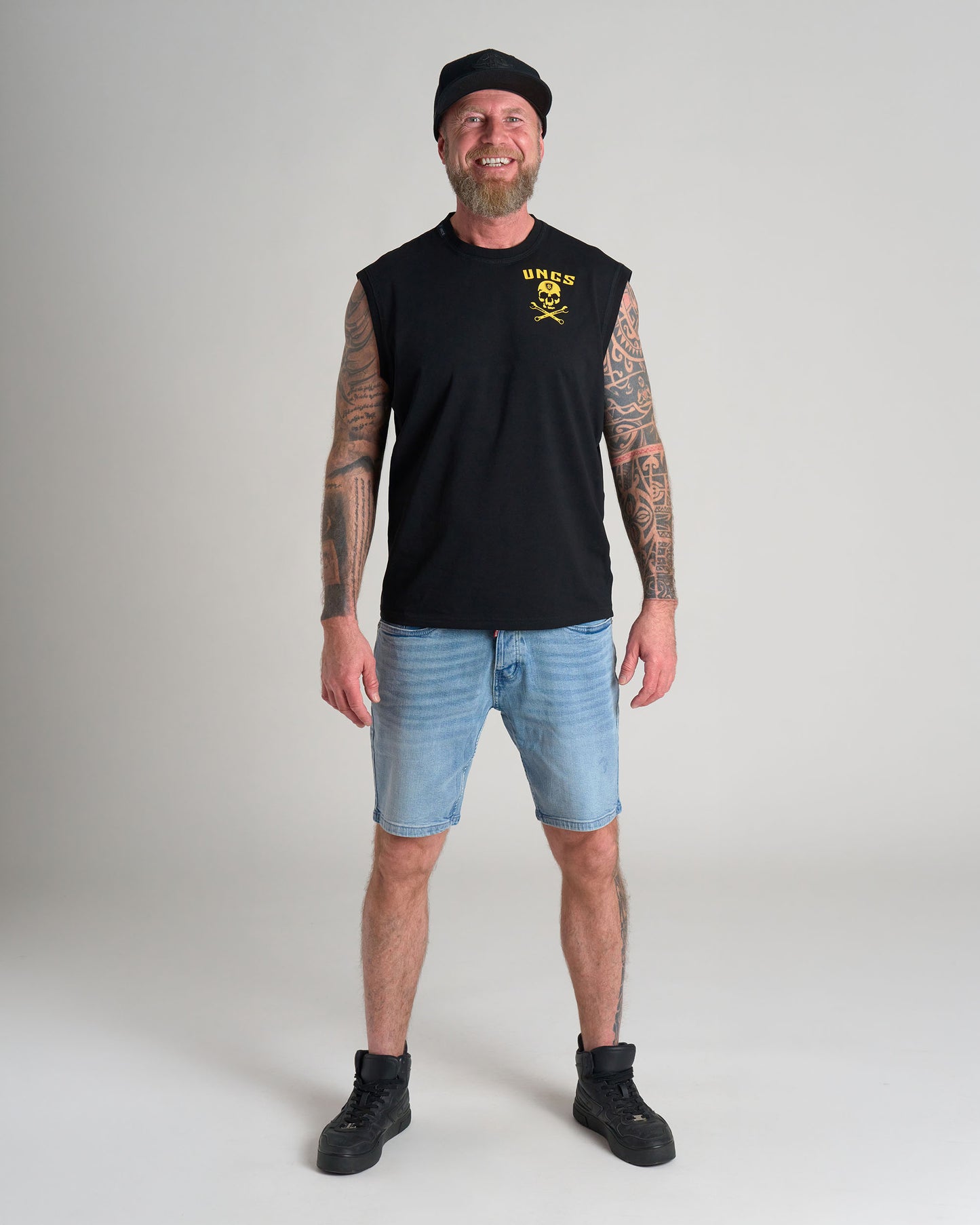 Pánské triko WRENCH BLACK/YELLOW