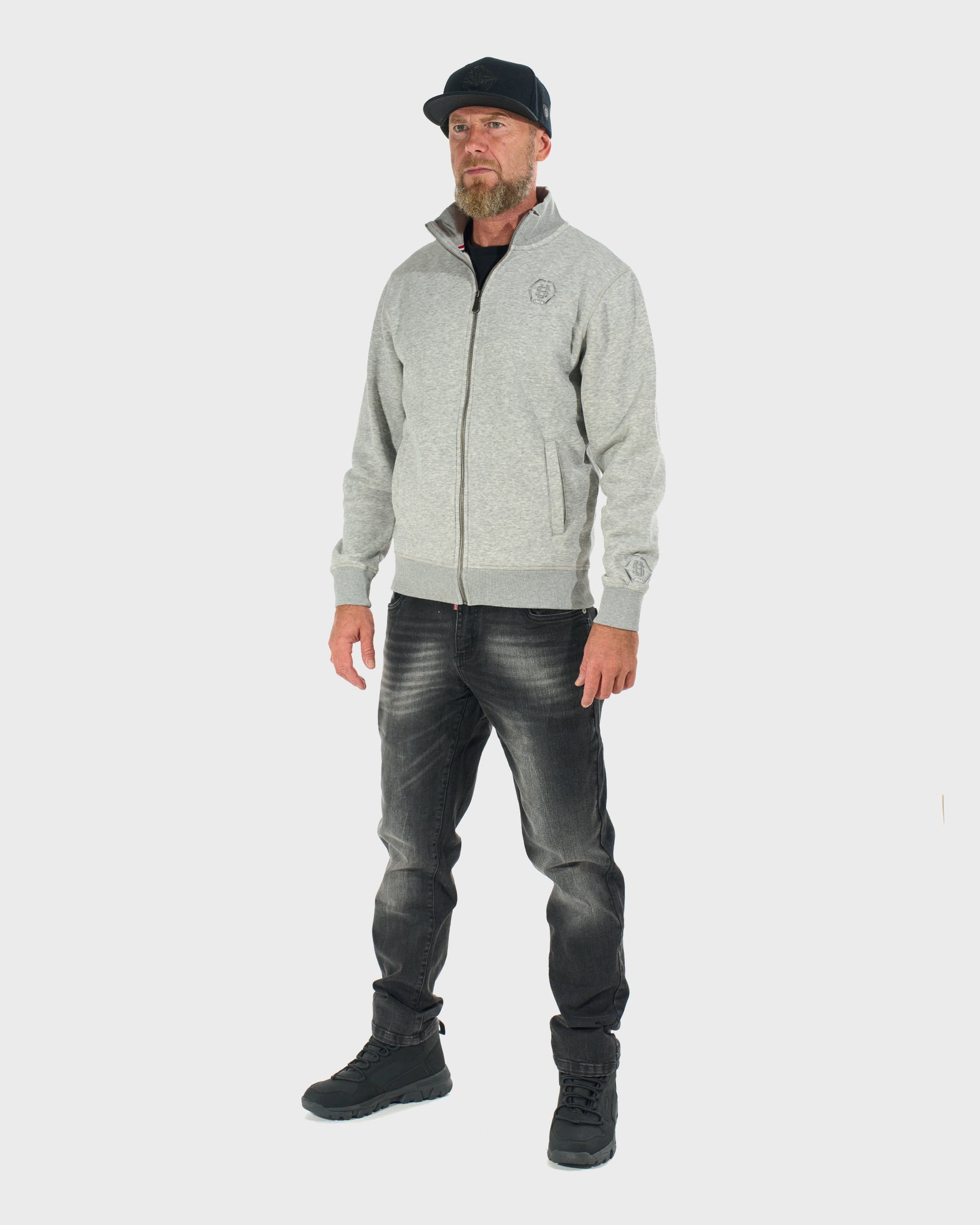 Pánská mikina HEXAGON GREY