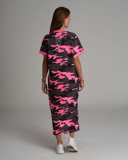 Dámské šaty JOANA - delší CAMOUFLAGE