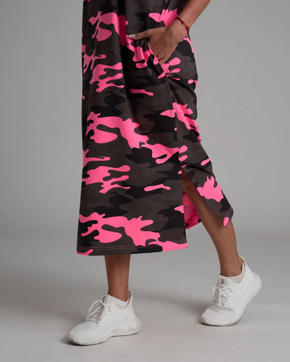 Dámské šaty JOANA - delší CAMOUFLAGE