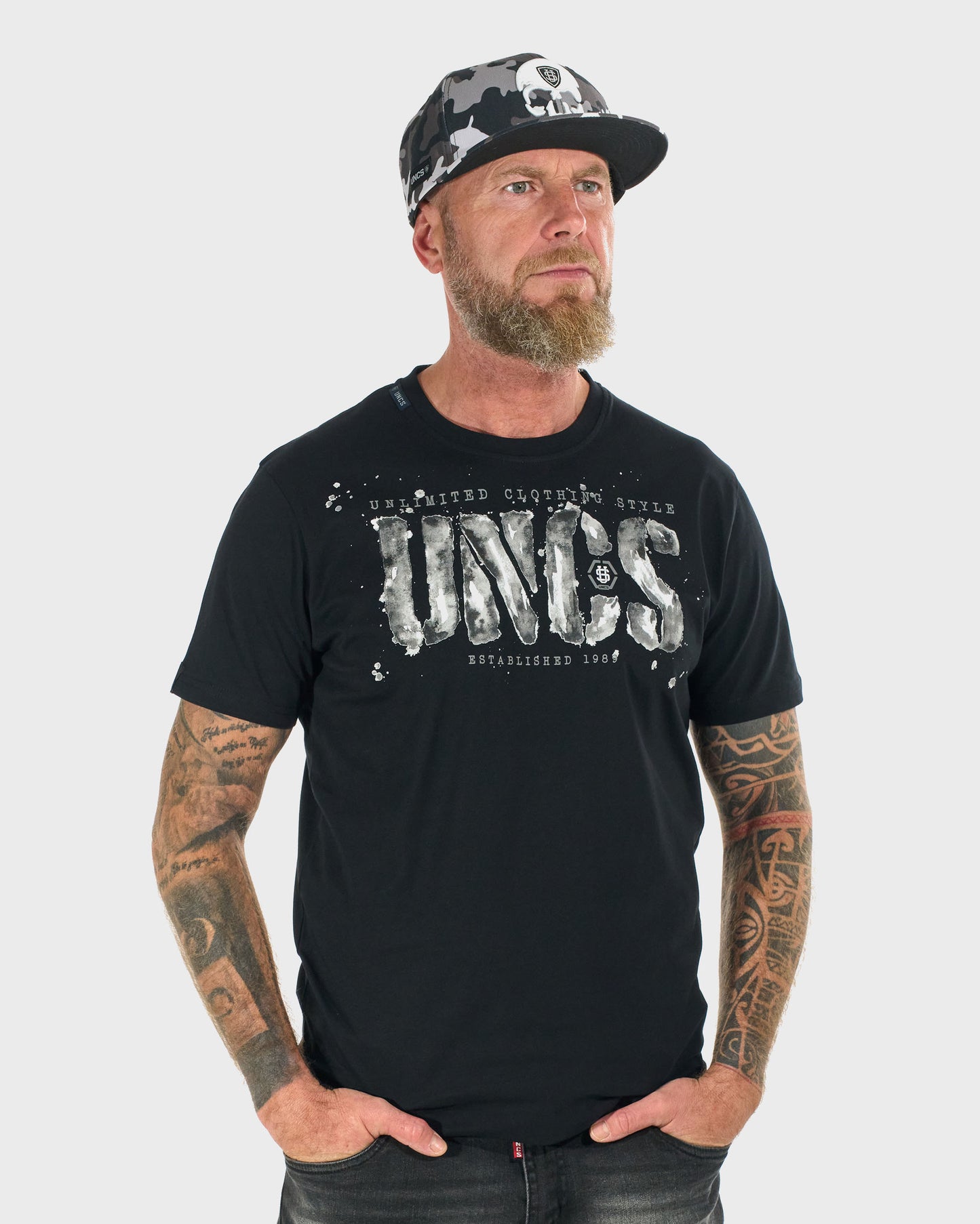 Pánské triko RODNEY III BLACK/GREY