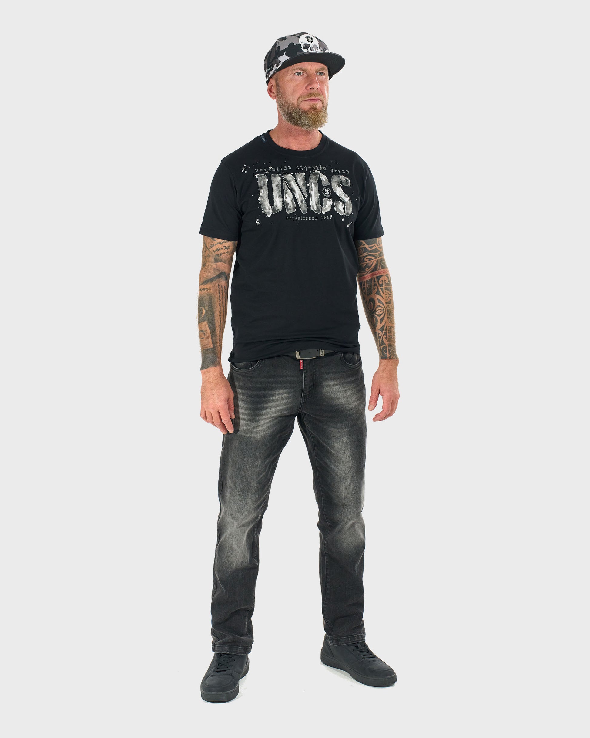 Pánské triko RODNEY III BLACK/GREY