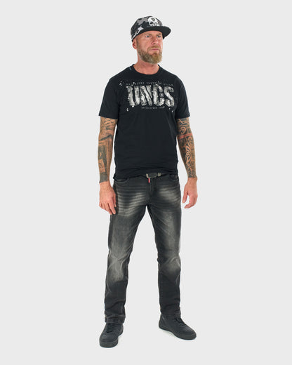 Pánské triko RODNEY III BLACK/GREY