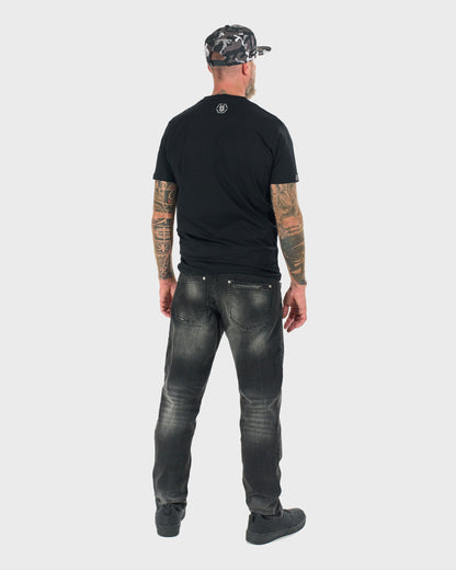 Pánské triko RODNEY III BLACK/GREY