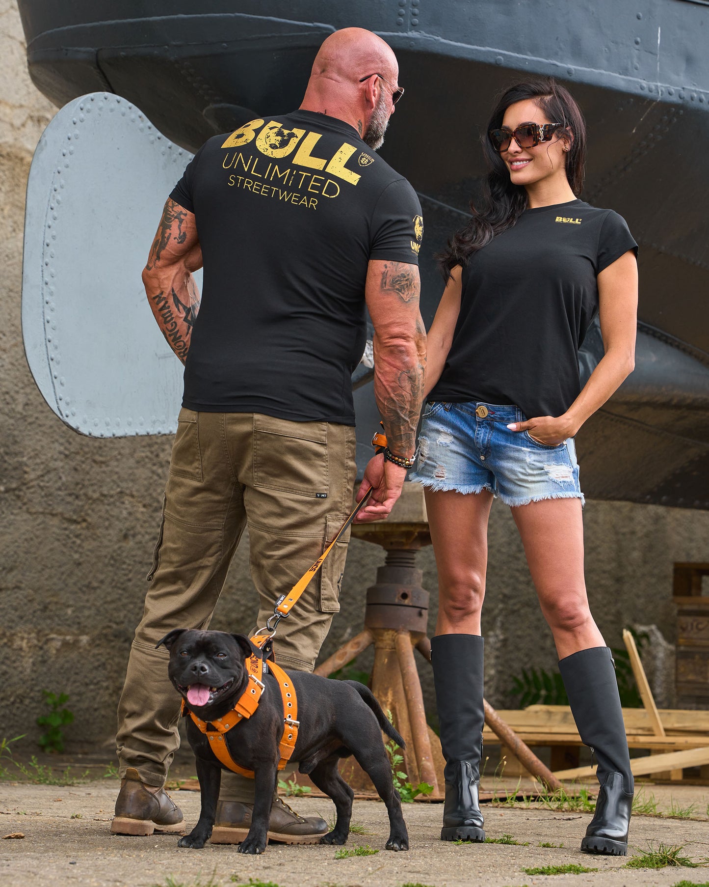 Pánské triko BULL II BLACK