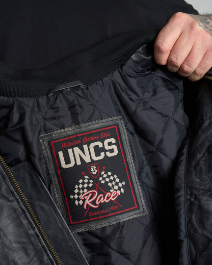 Pánská bunda kožená BIKER II BLACK