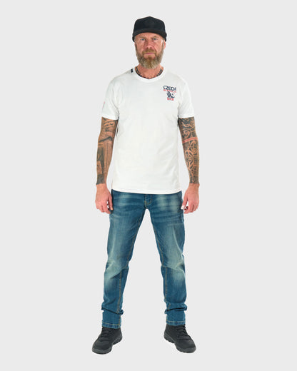 Pánské triko CZECH REPUBLIC WHITE