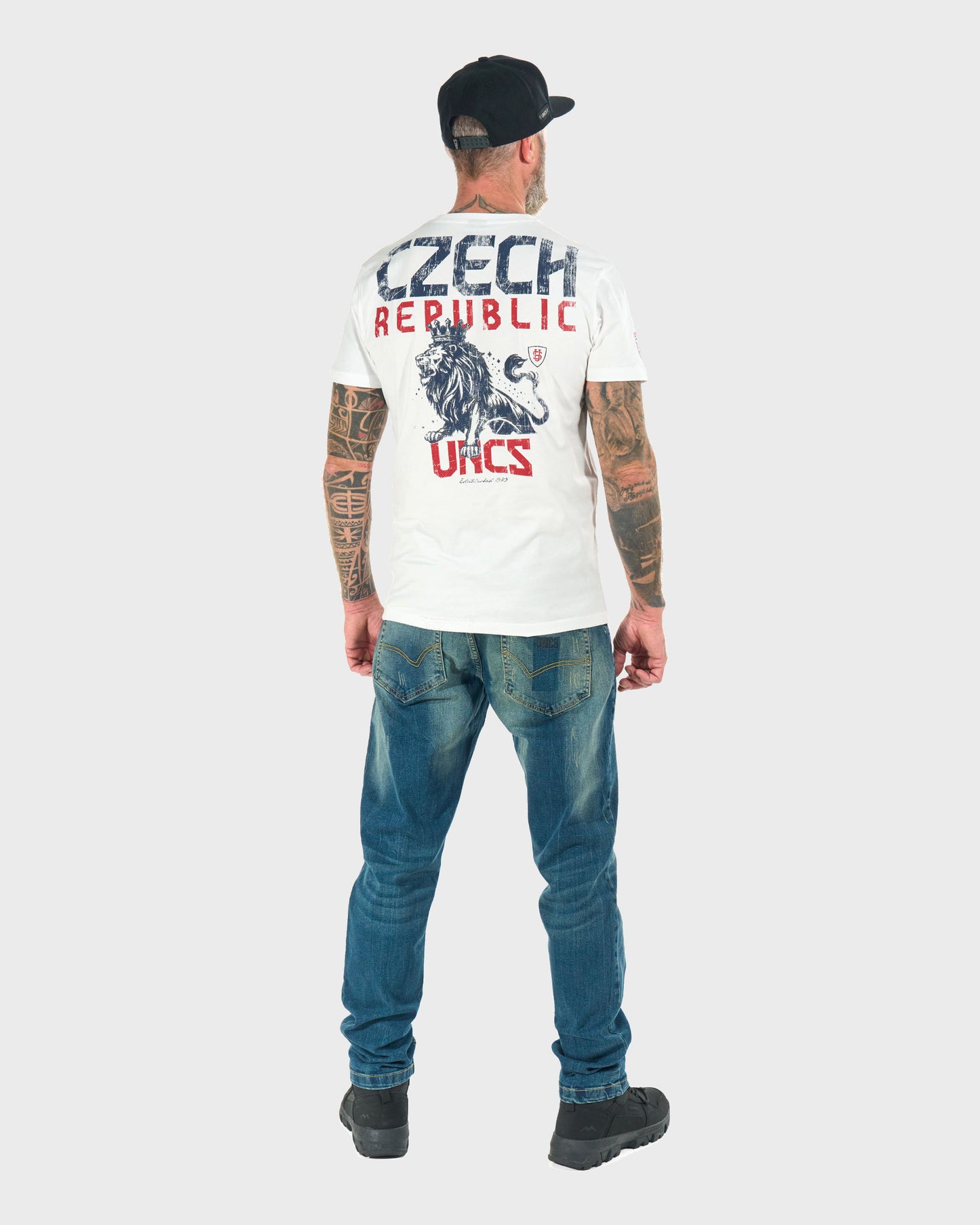 Pánské triko CZECH REPUBLIC WHITE