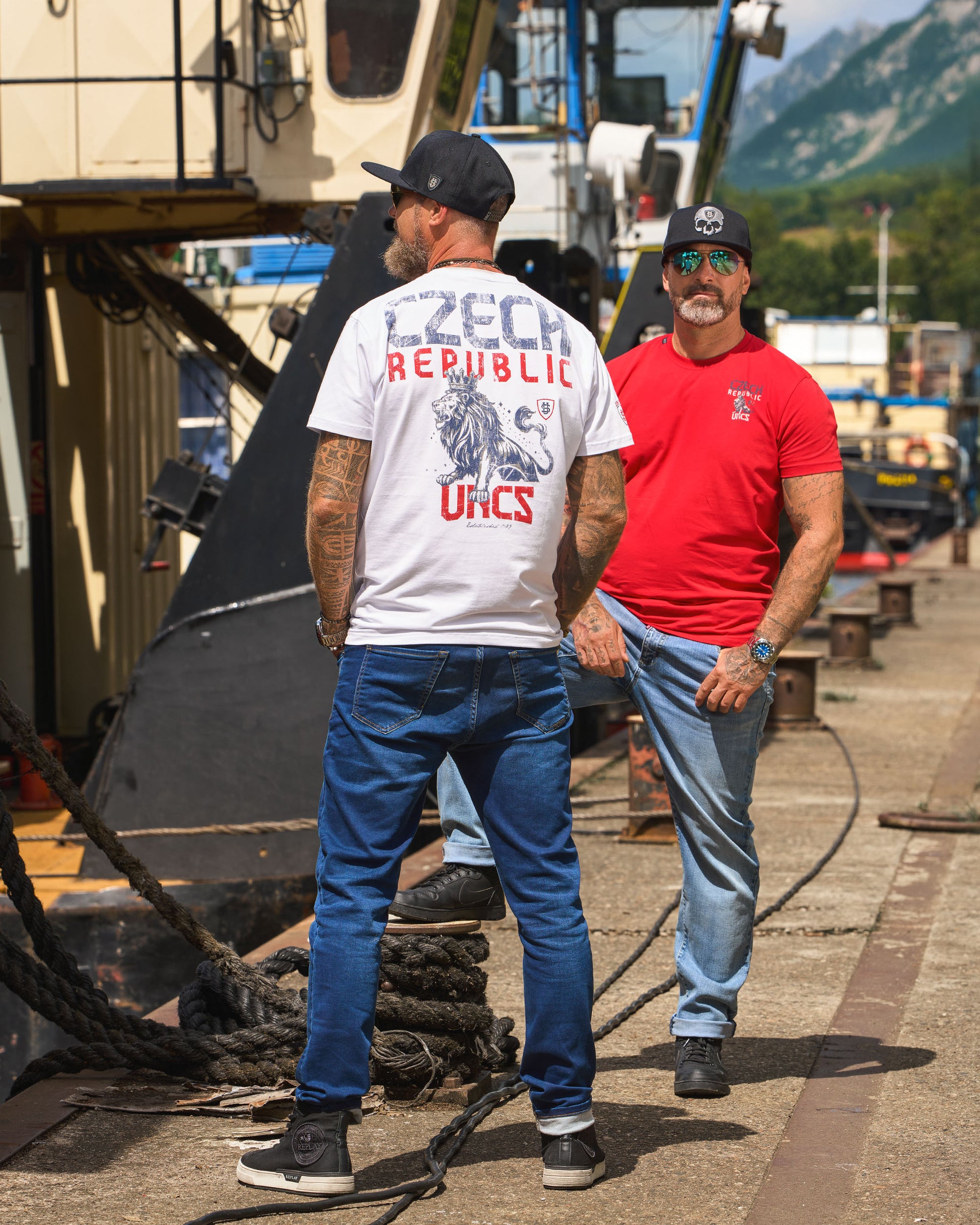 Pánské triko CZECH REPUBLIC WHITE