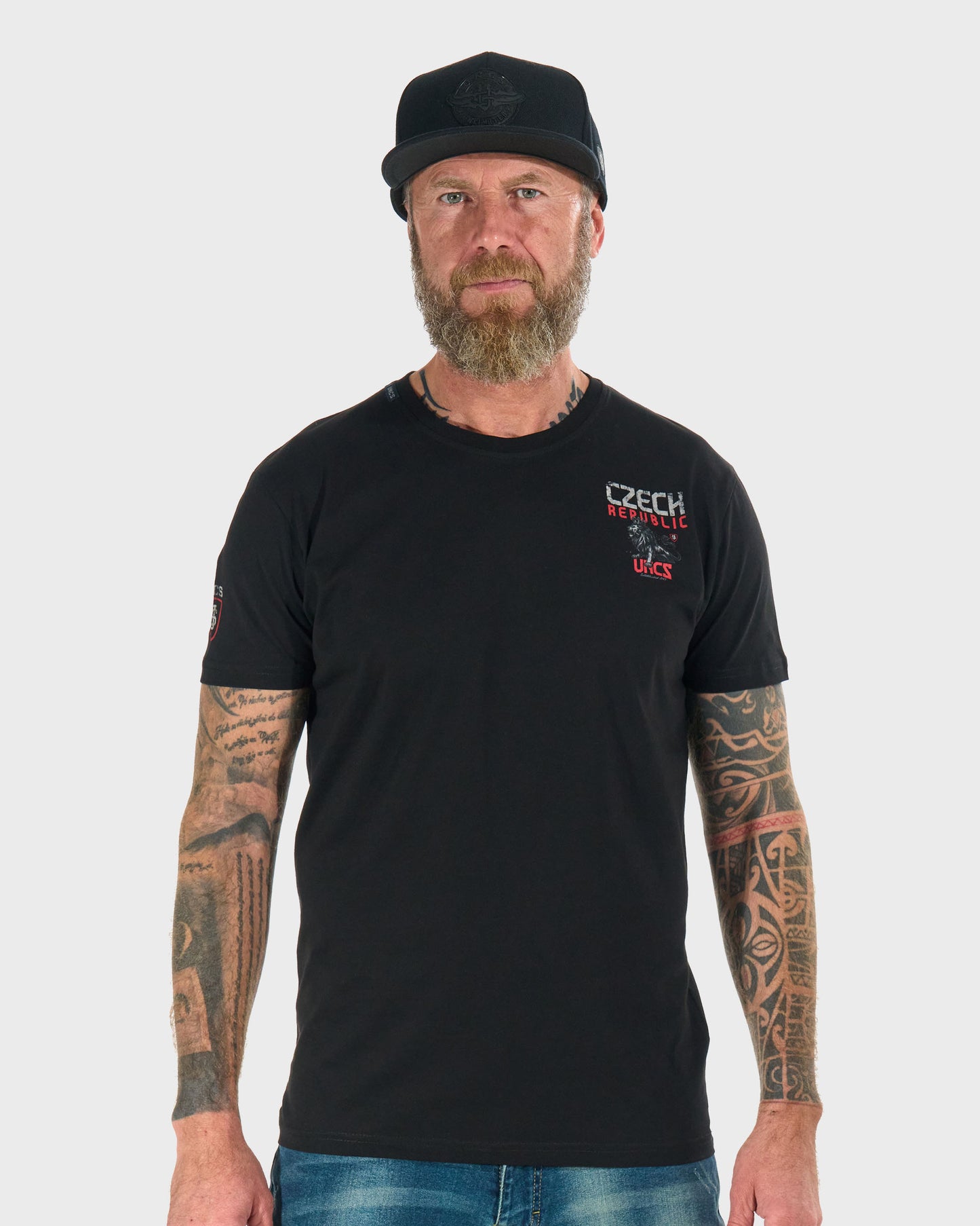 Pánské triko CZECH REPUBLIC BLACK