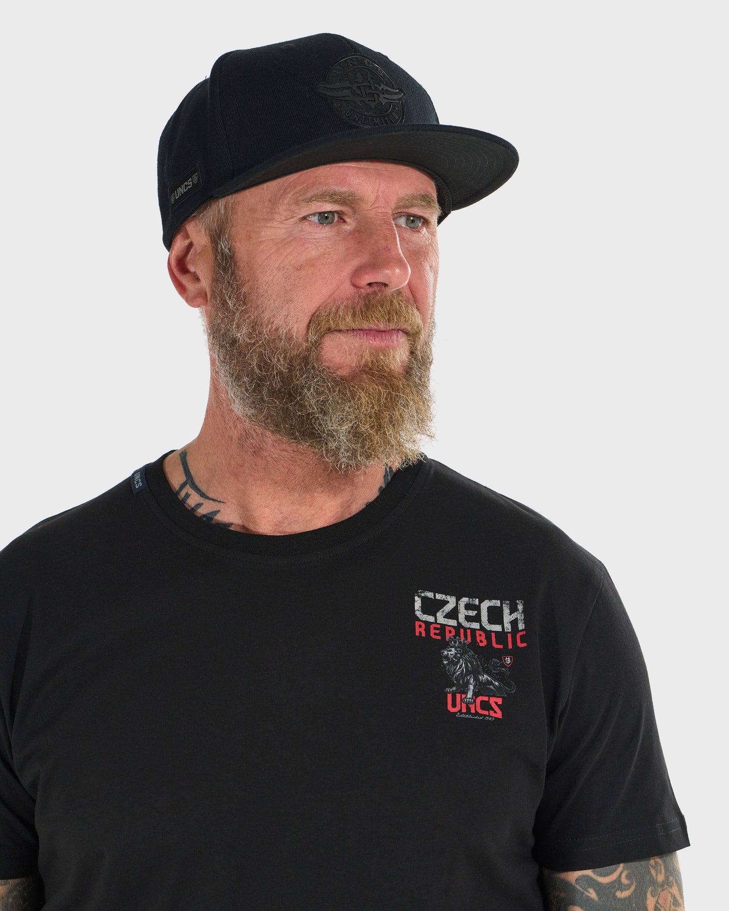 Pánské triko CZECH REPUBLIC BLACK