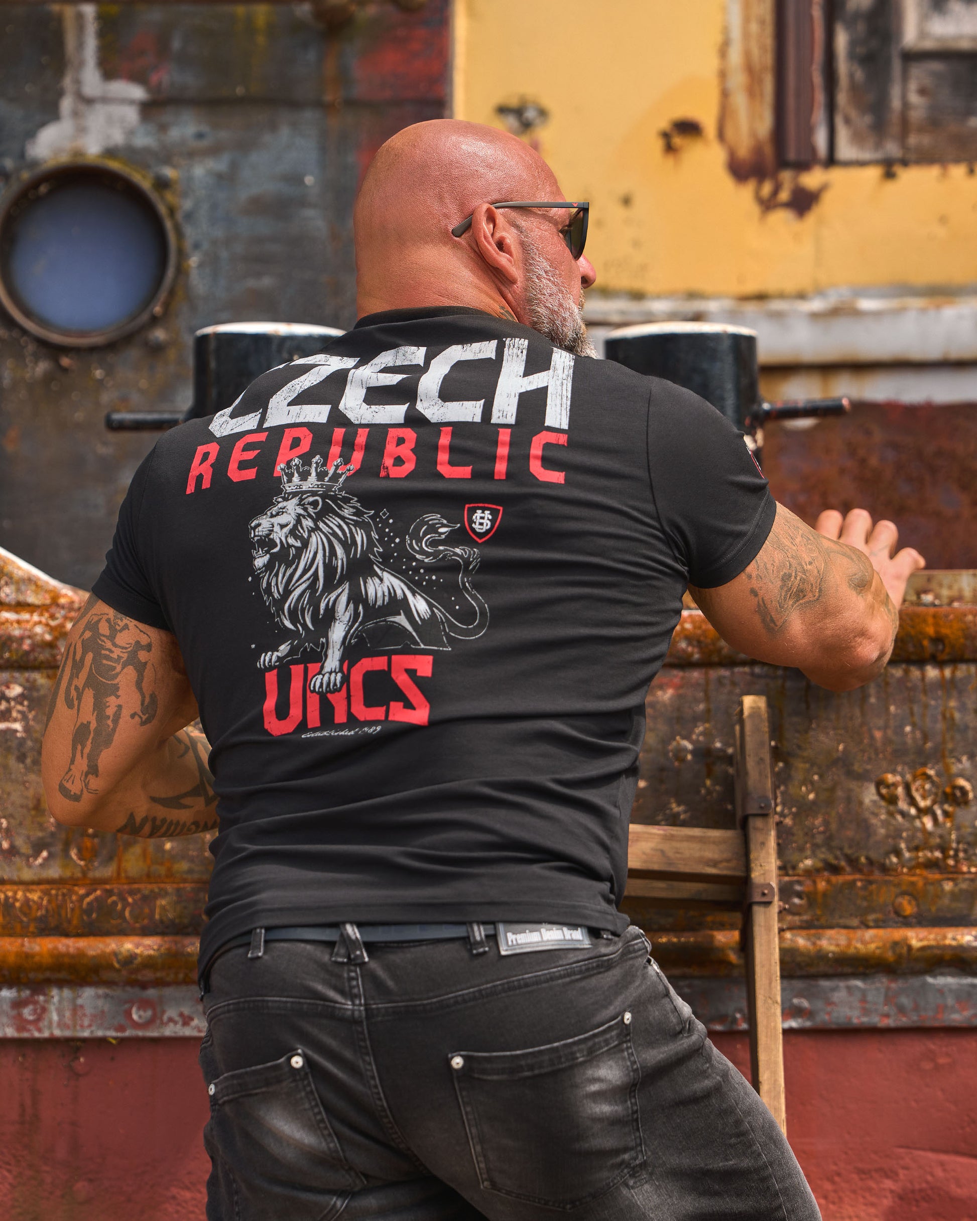 Pánské triko CZECH REPUBLIC BLACK