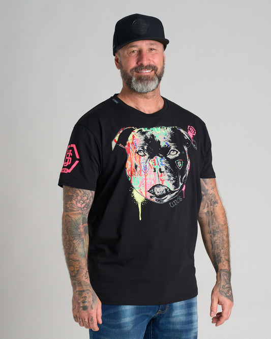 Pánské triko STAFFBULL III (Elastan) BLACK