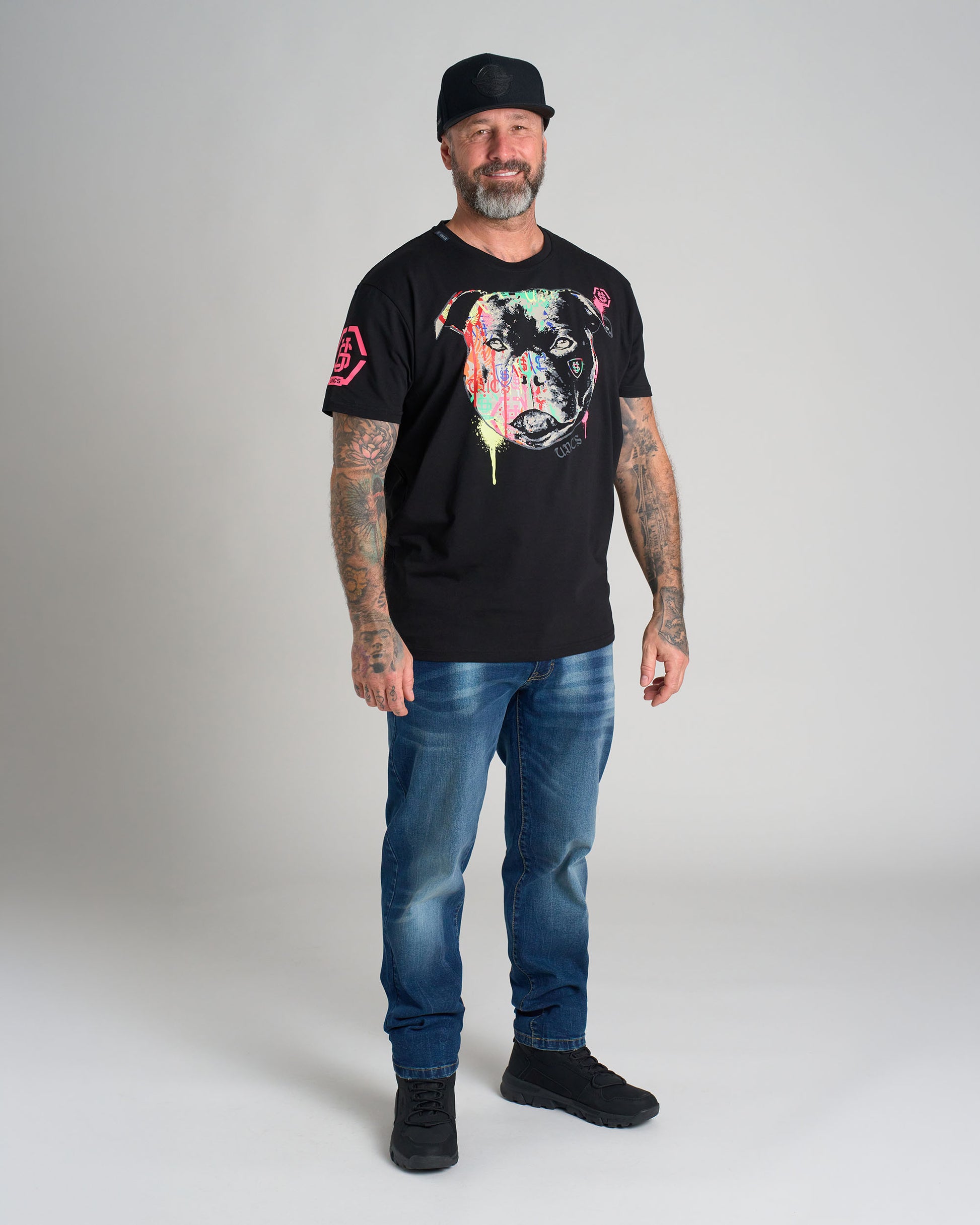Pánské triko STAFFBULL III (Elastan) BLACK