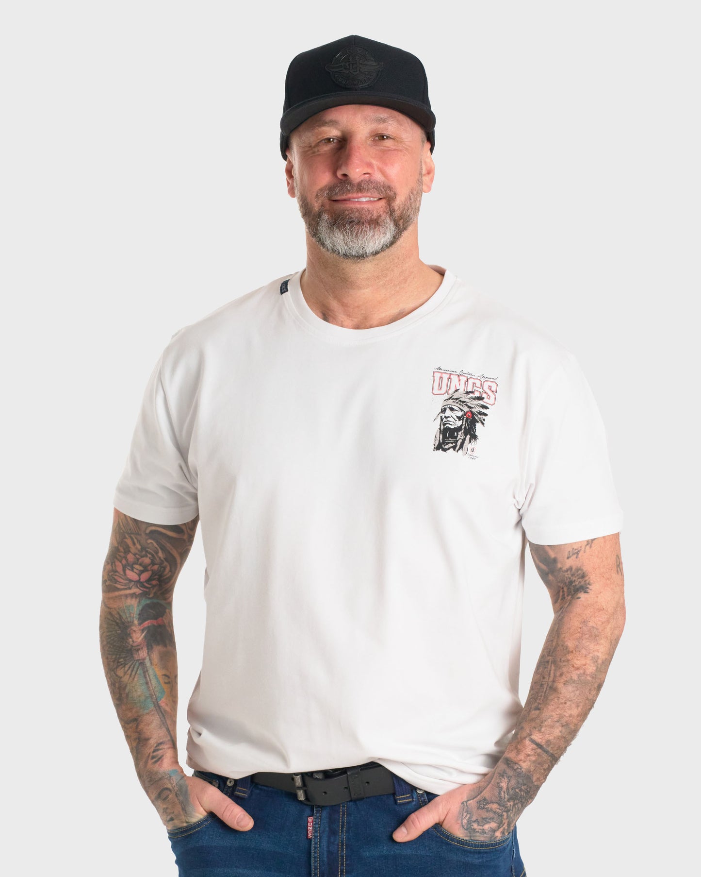 Pánské triko INDIAN WHITE