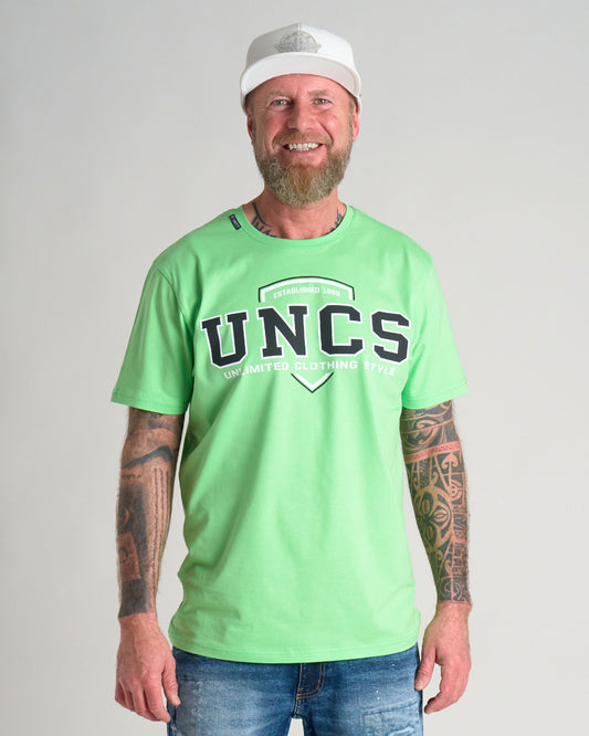Pánské triko UNCS TEAM II GREEN NEON