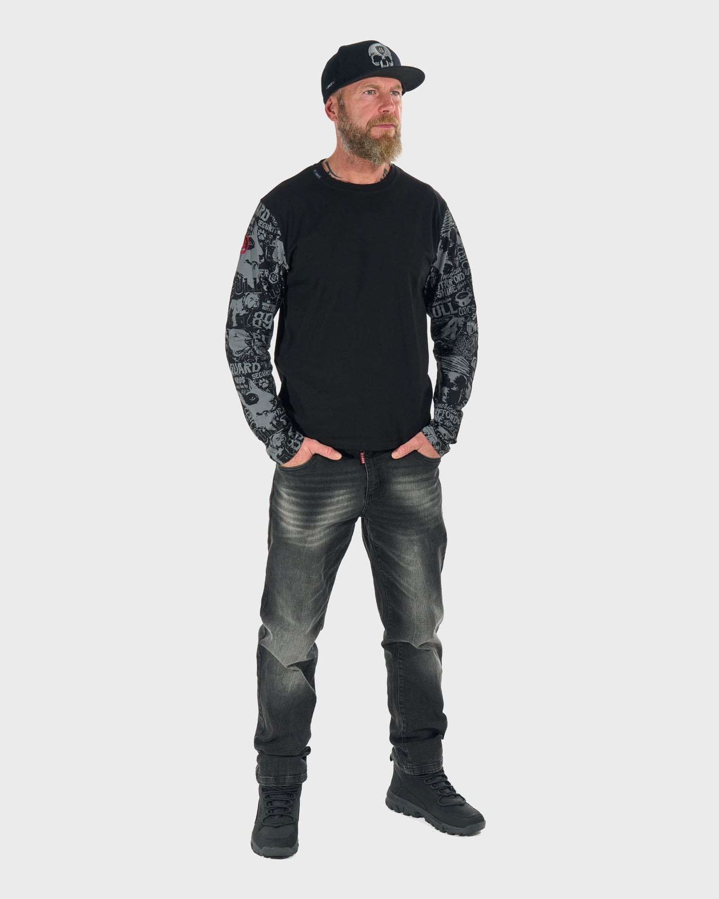 Pánské triko COMICS LS BLACK