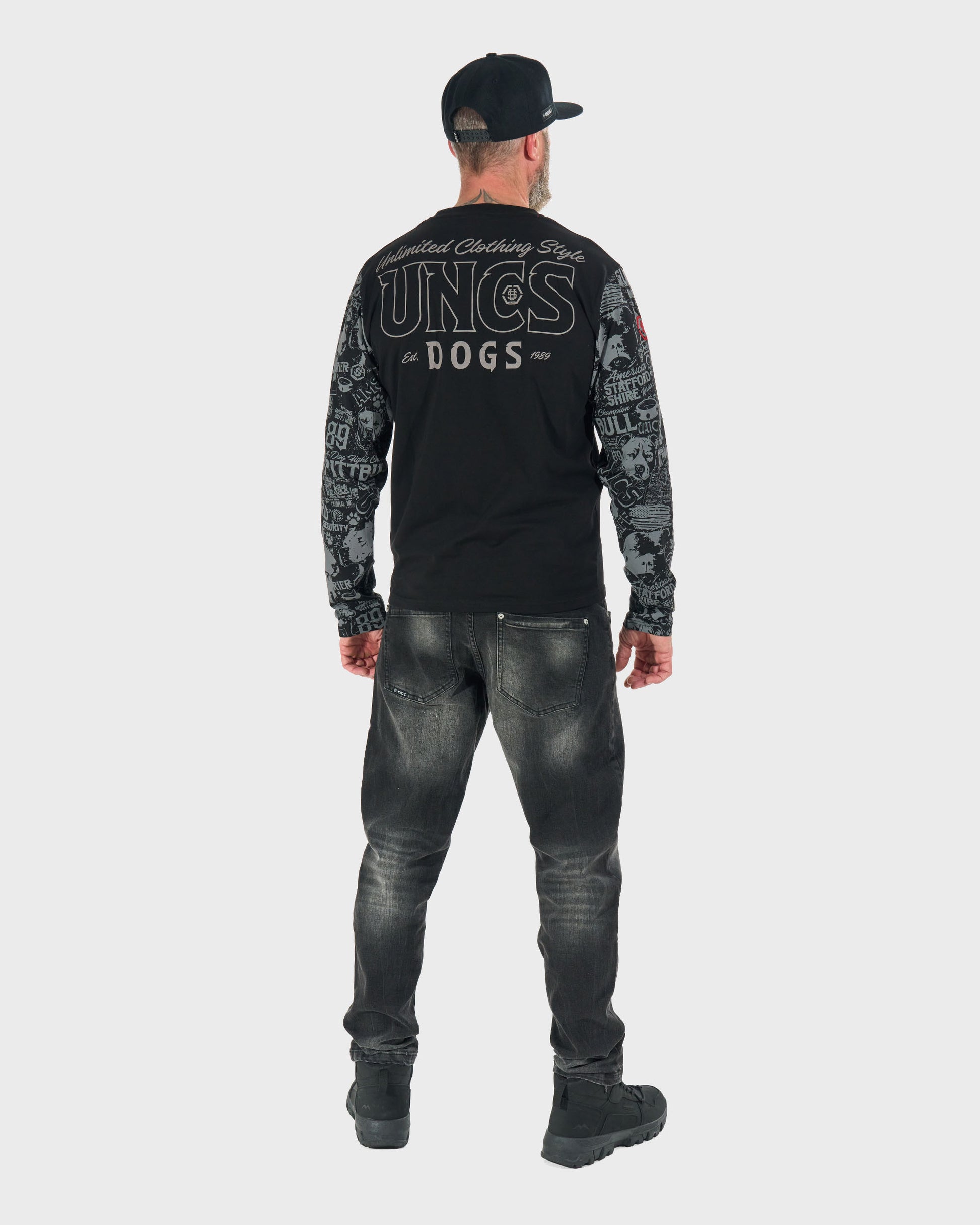 Pánské triko COMICS LS BLACK