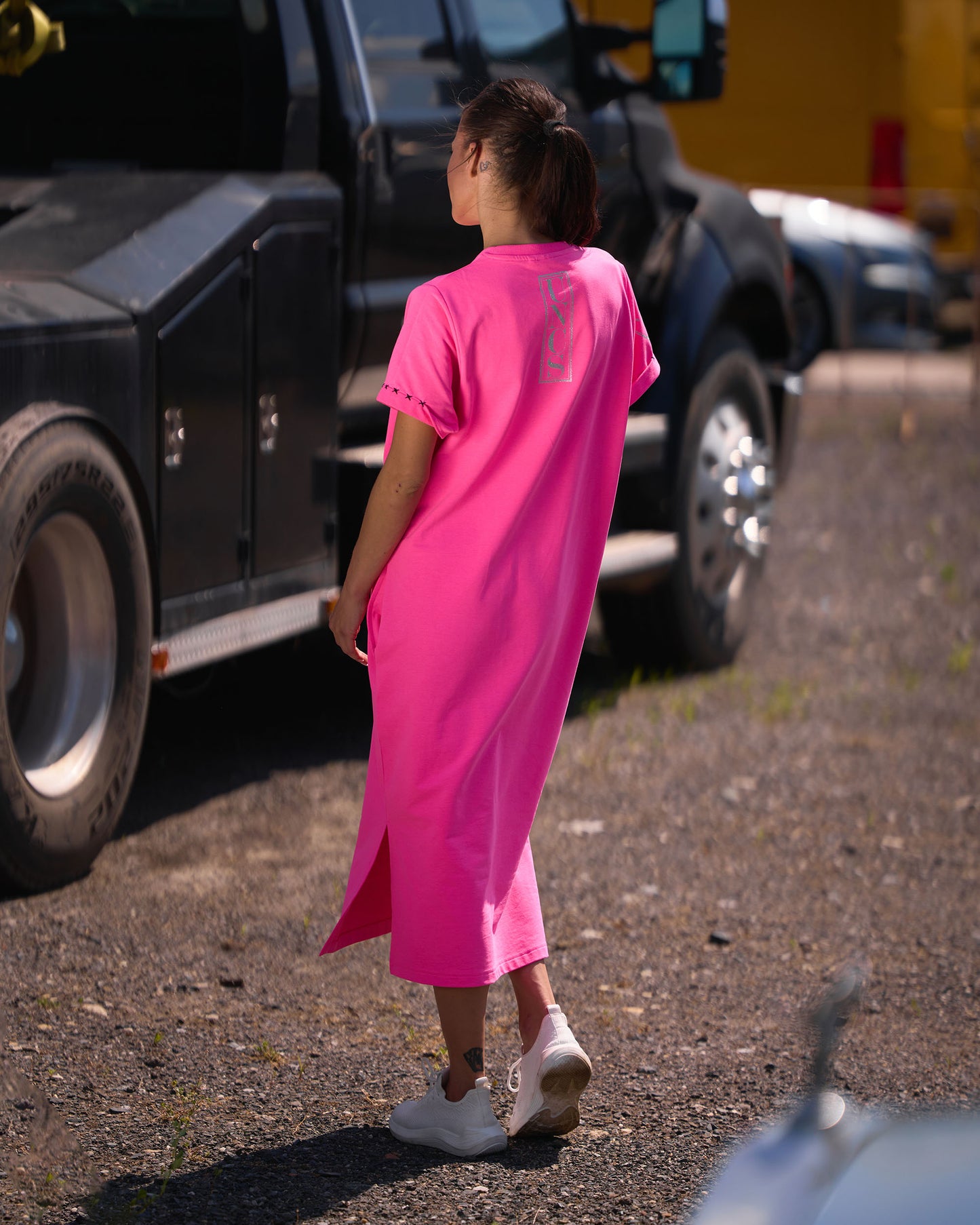 Dámské šaty KELI NEON PINK