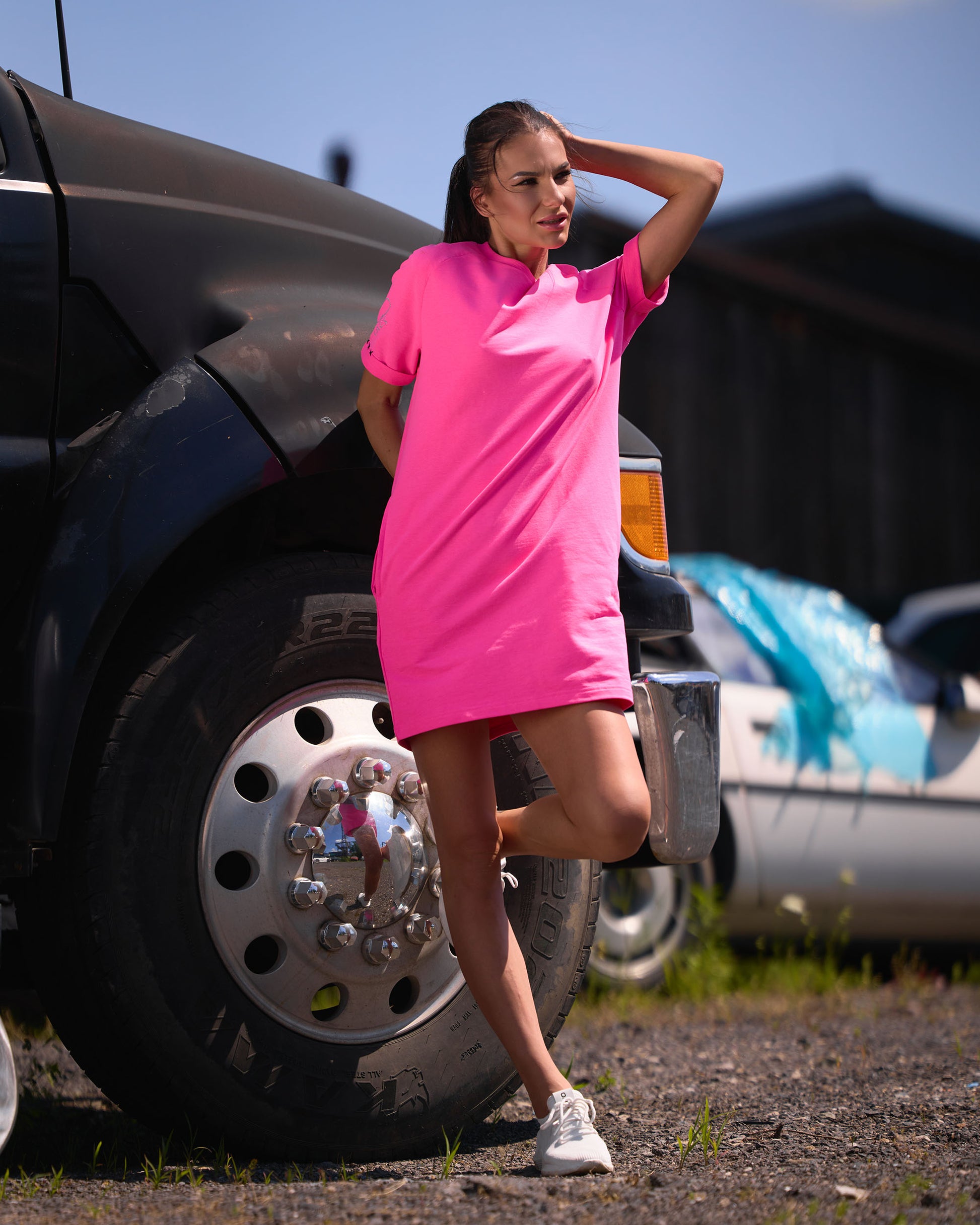 Dámské šaty KELI NEON PINK