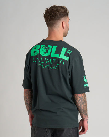 Pánské triko BULL III KHAKI/GREEN