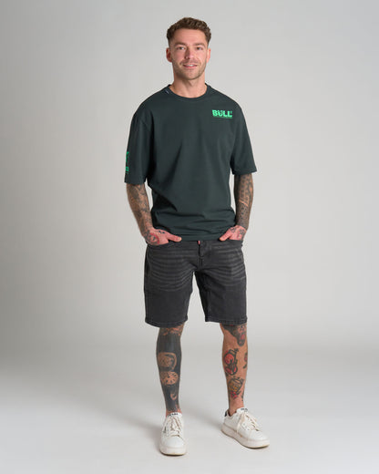 Pánské triko BULL III KHAKI/GREEN