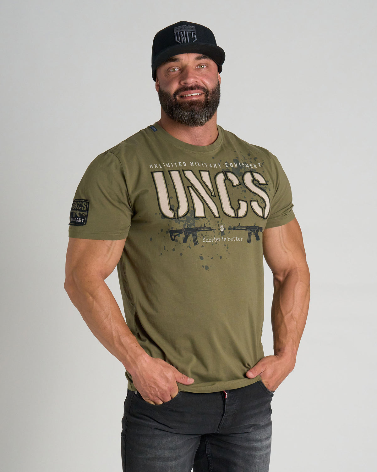 Pánské triko GUNS KHAKI
