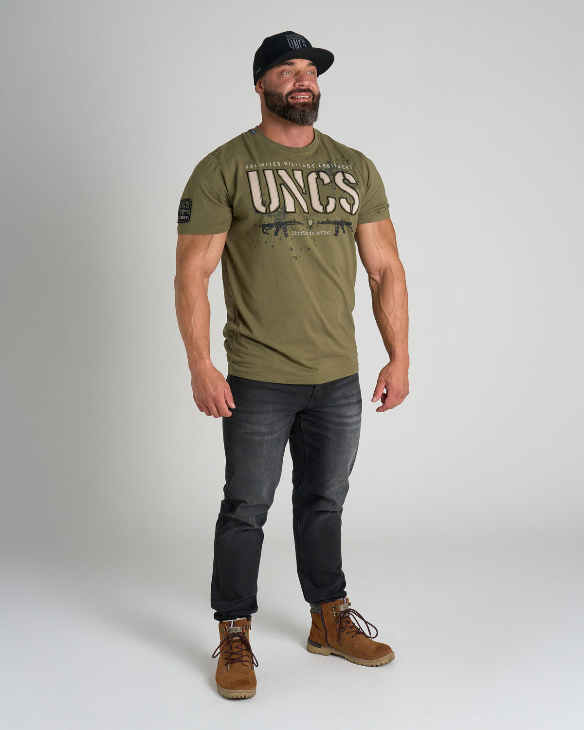 Pánské triko GUNS KHAKI
