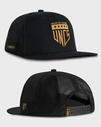 Pánská čepice BURNET II BLACK/GOLD