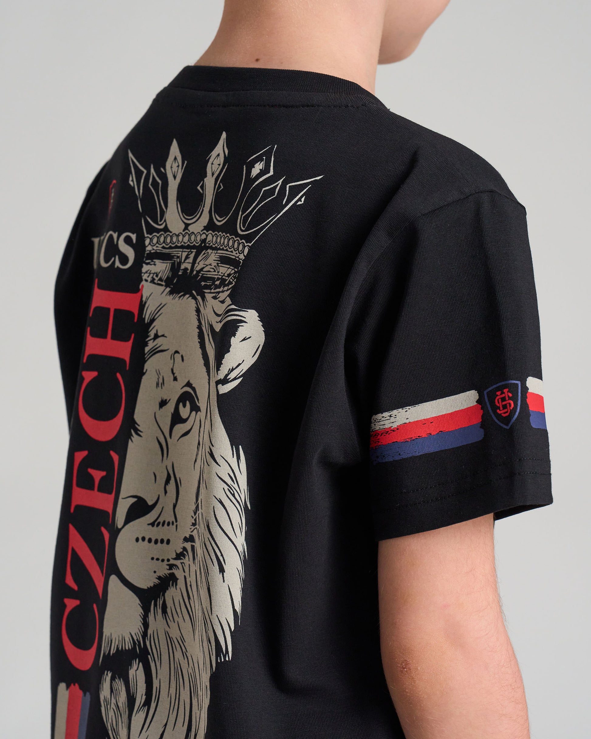 Dětské triko CZECH REPUBLIC BLACK