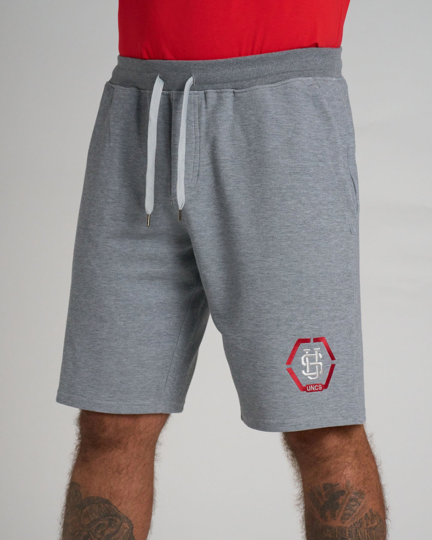 Pánské šortky HEXAGON GREY MELANGE