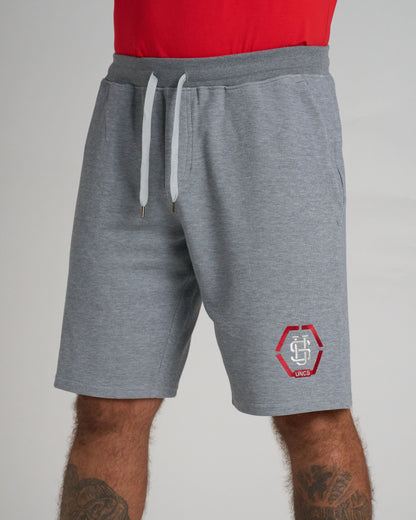 Pánské šortky HEXAGON GREY MELANGE