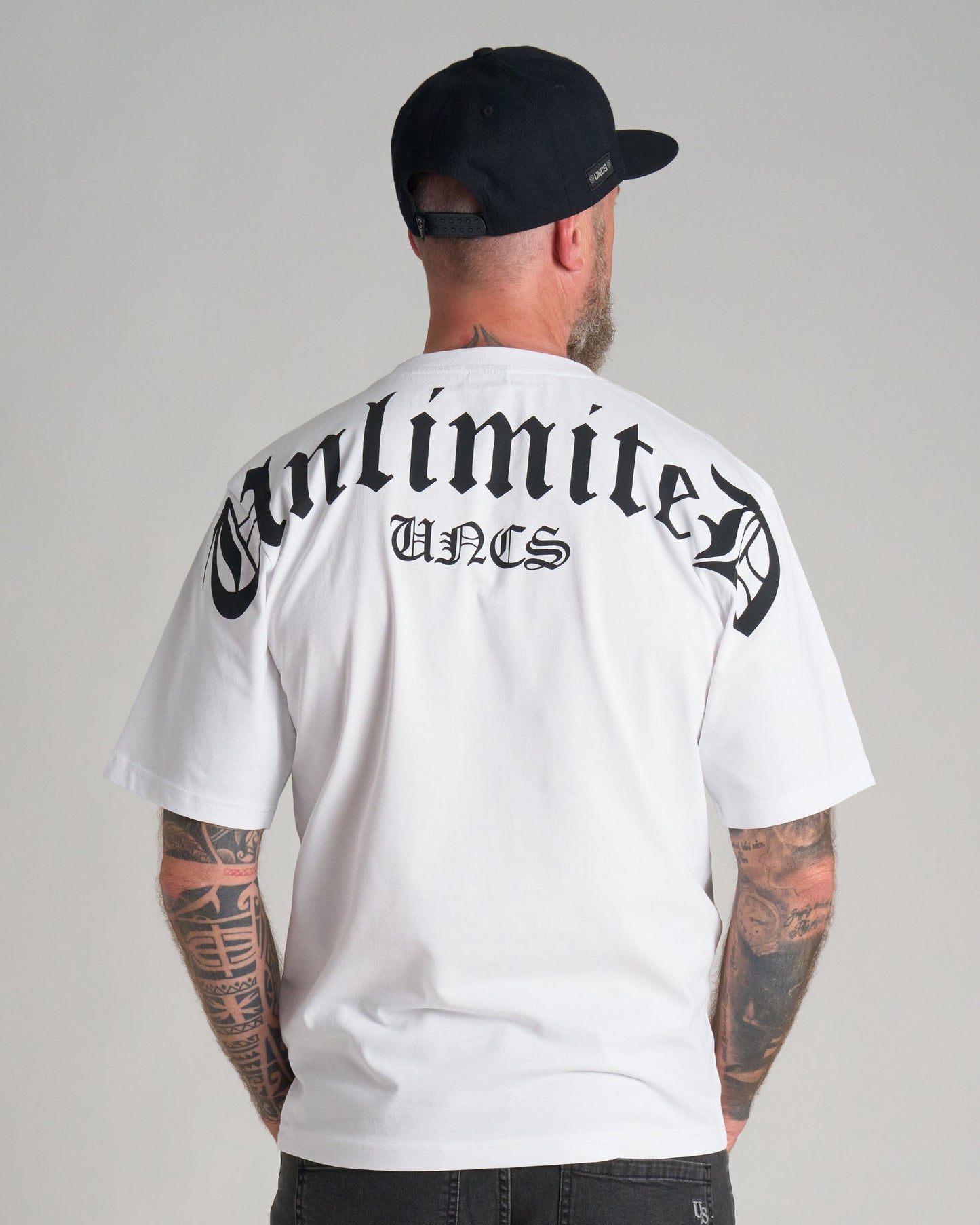 Pánské triko UNLIMITED (OVERSIZE) WHITE