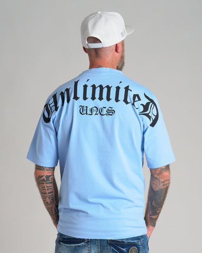 Pánské triko UNLIMITED (OVERSIZE) BLUE