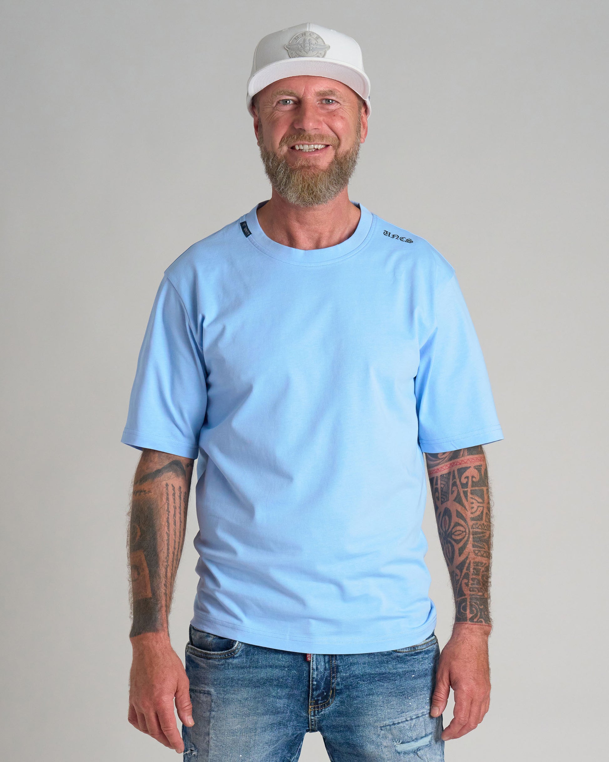 Pánské triko UNLIMITED (OVERSIZE) BLUE
