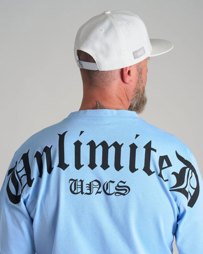 Pánské triko UNLIMITED (OVERSIZE) BLUE