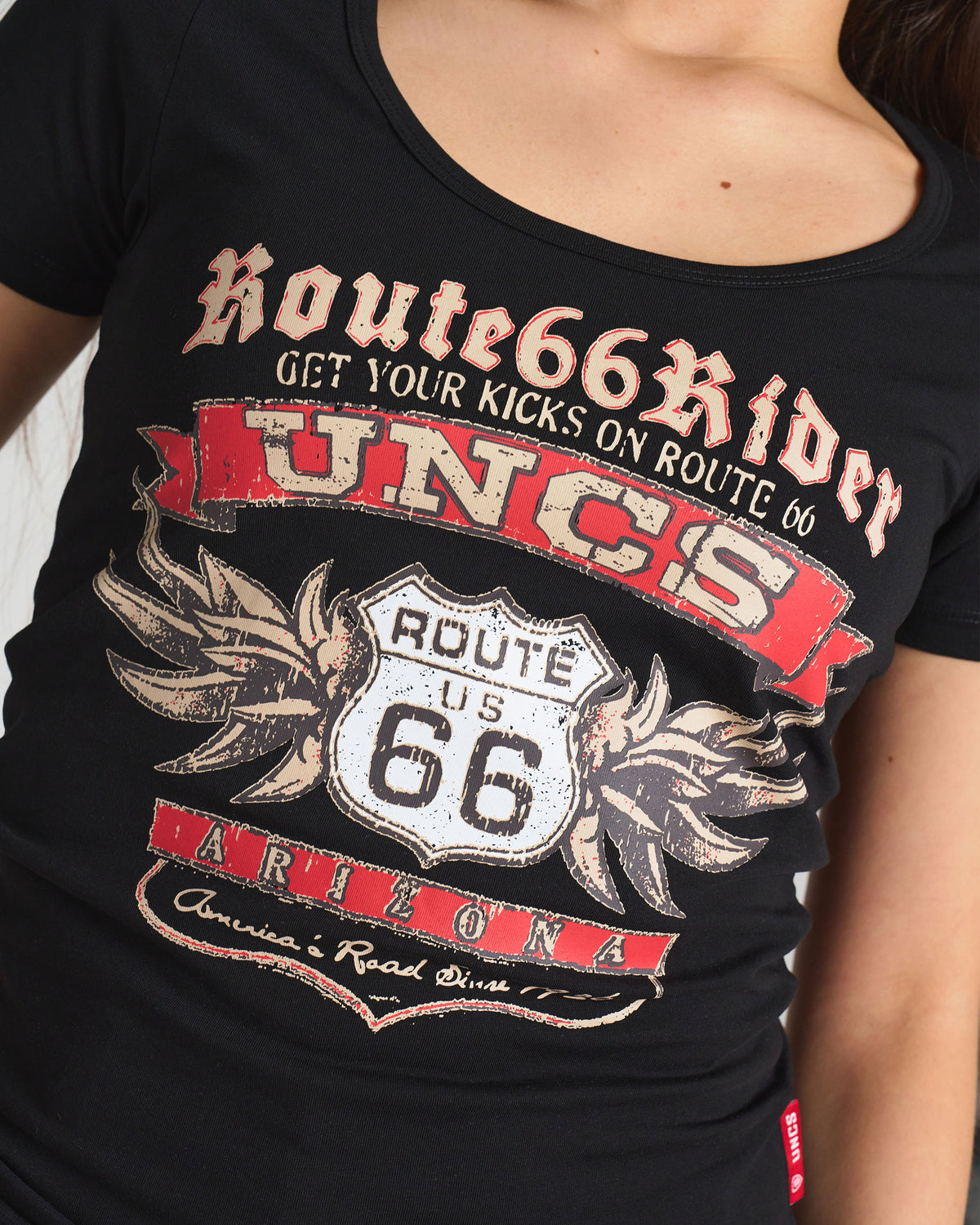 Dámské triko ROUTE 66 BLACK