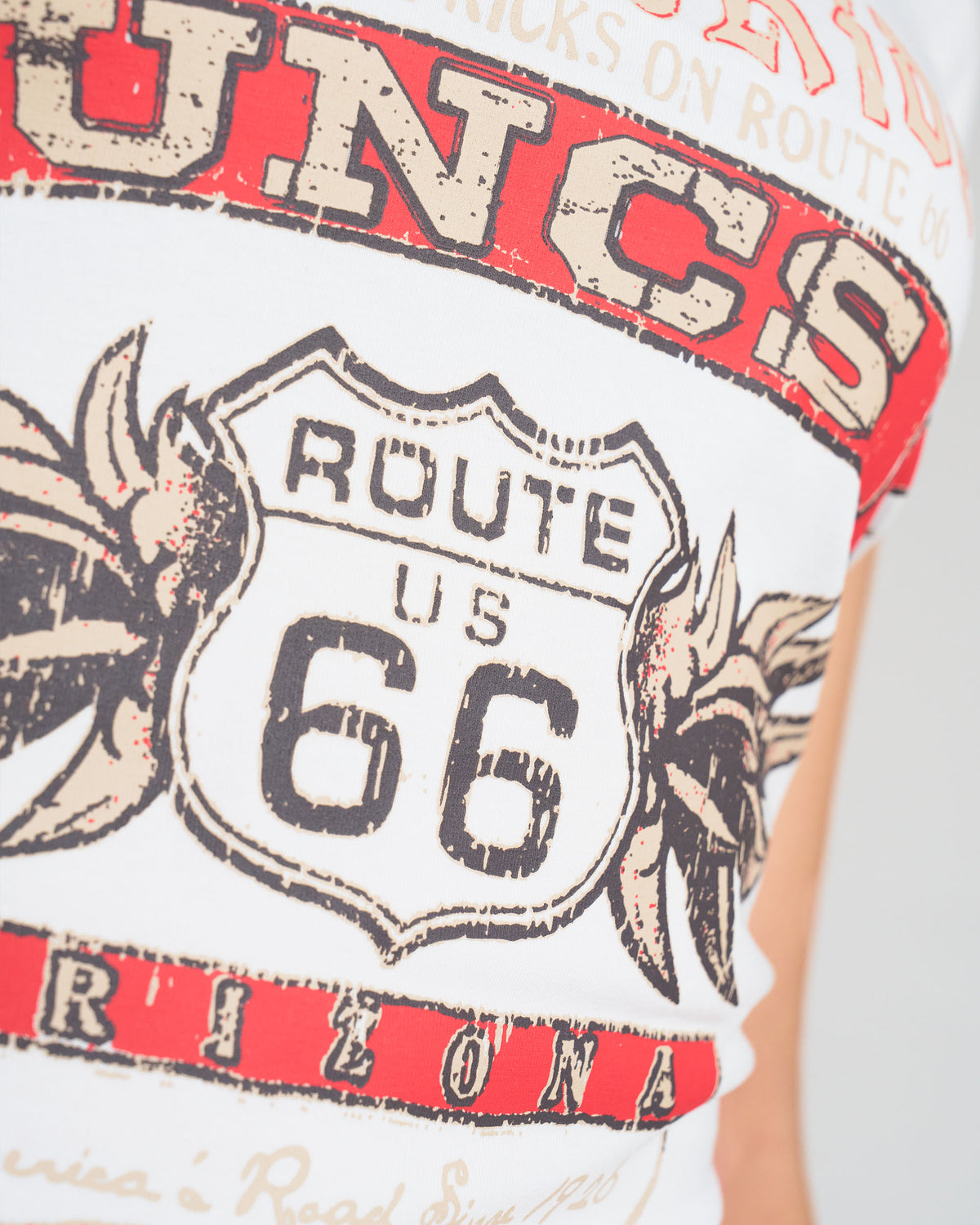 Dámské triko ROUTE 66 WHITE