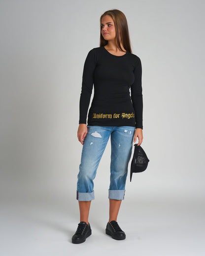 Dámské triko CARMEN LS BLACK