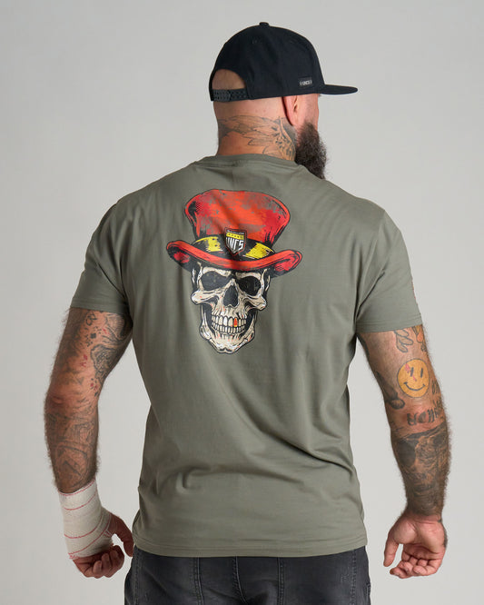 Pánské triko SKULL III KHAKI