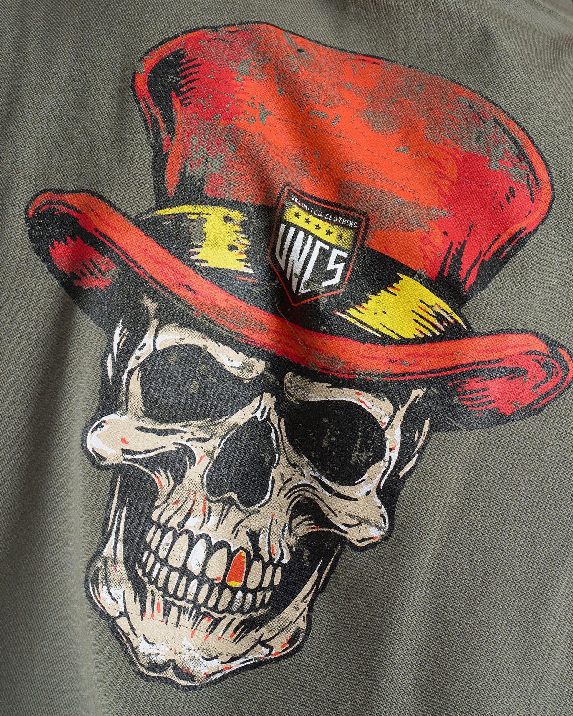 Pánské triko SKULL III KHAKI