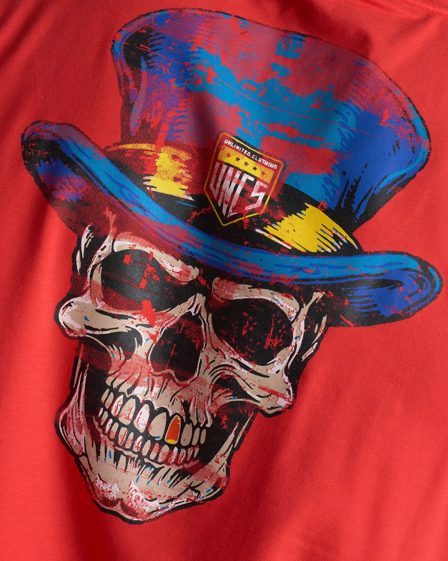 Pánské triko SKULL III RED