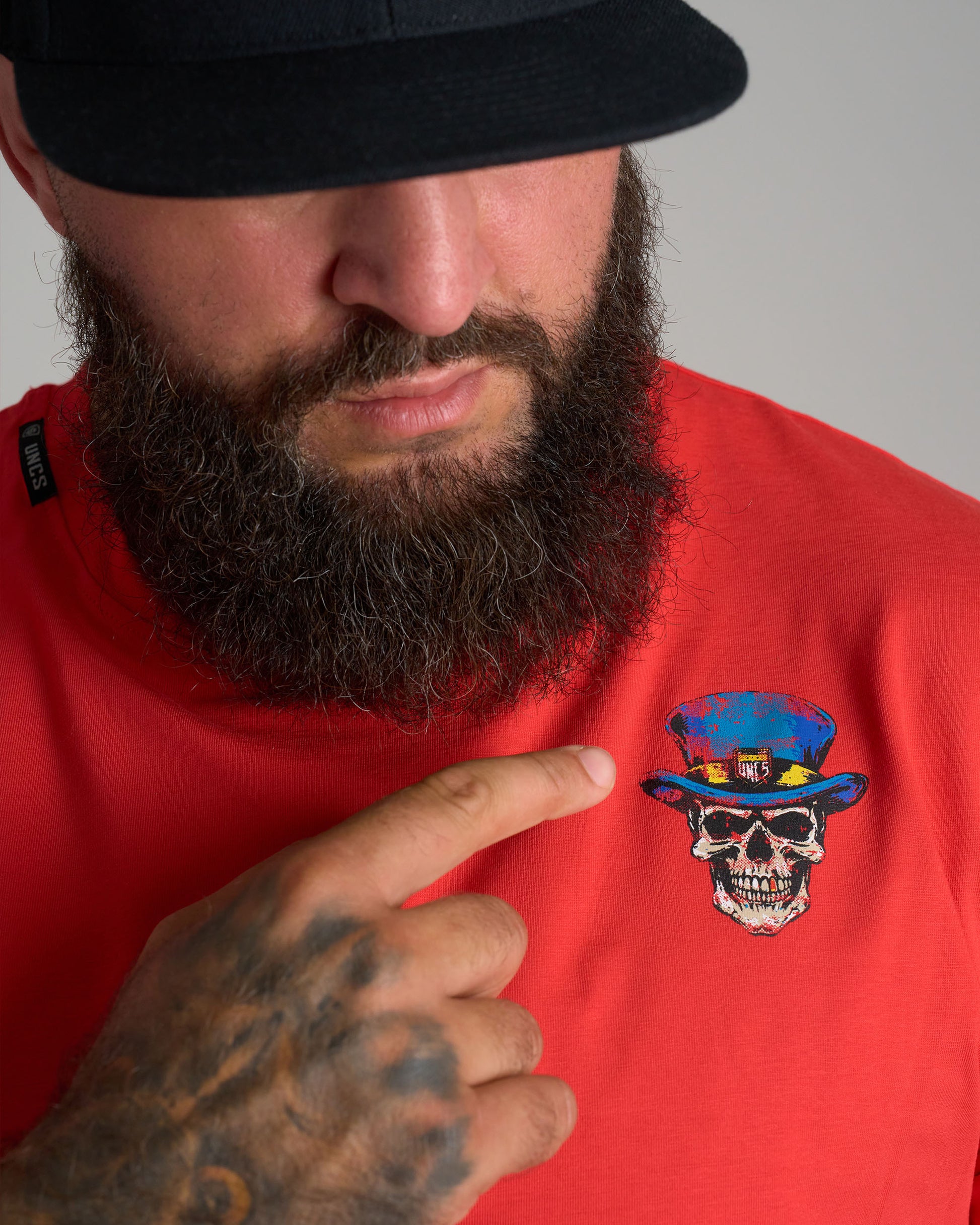Pánské triko SKULL III RED