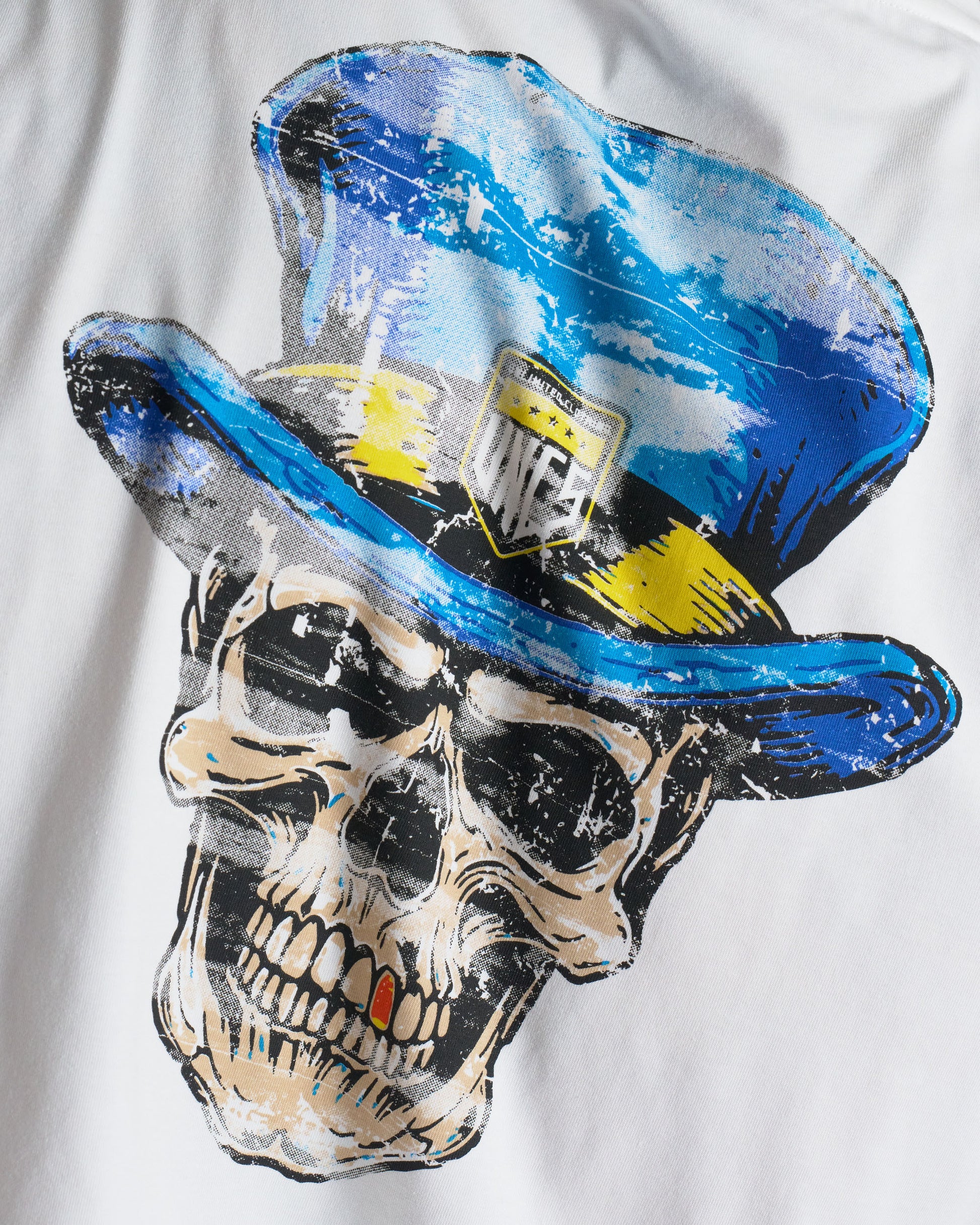 Pánské triko SKULL III WHITE