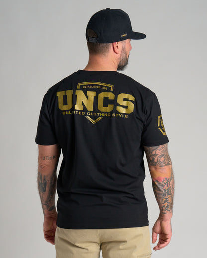 Pánské triko UNCS GOLD BLACK